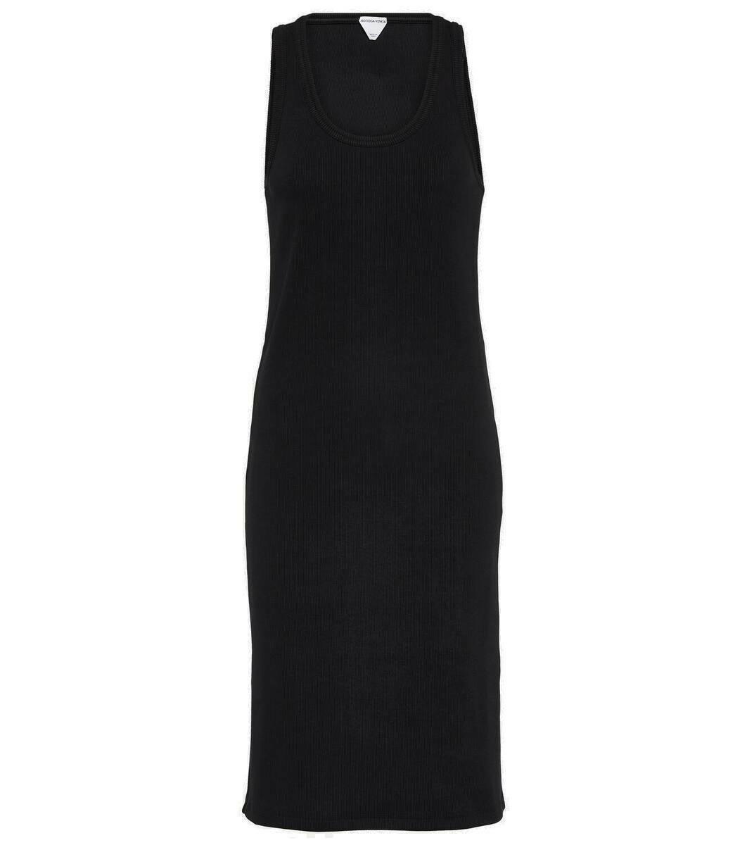 Bottega Veneta Dark Brown Wool Mini Dress Bottega Veneta