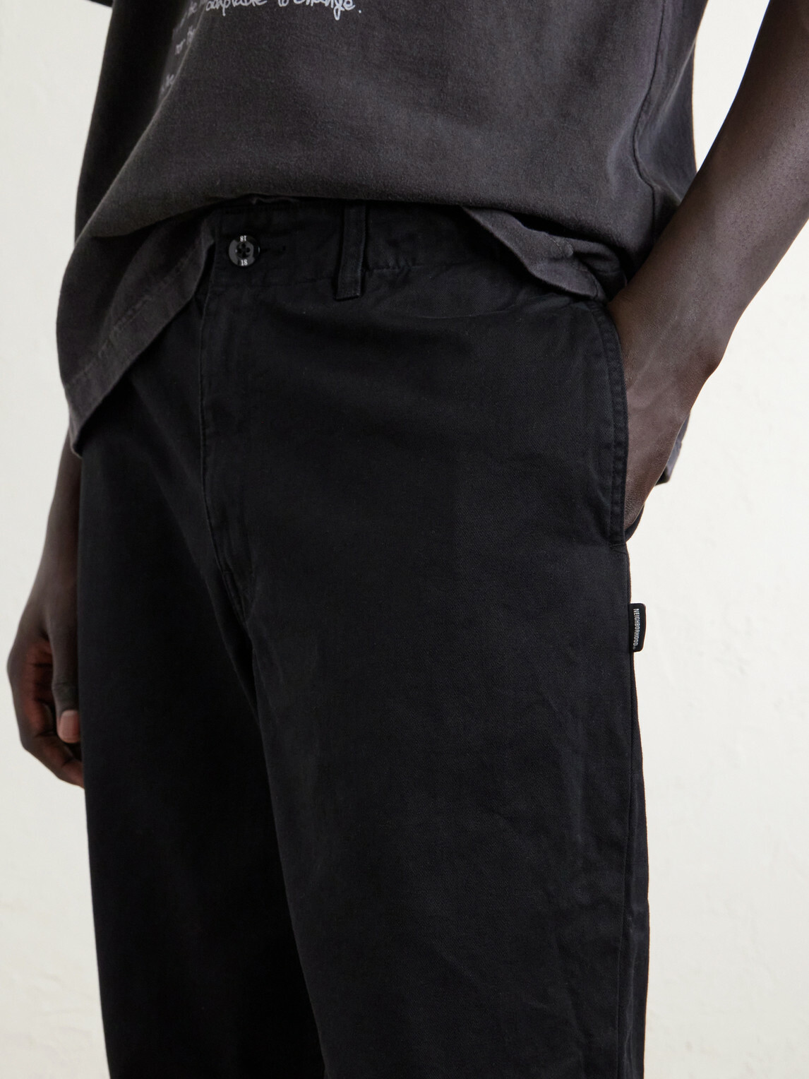 Neighborhood - Straight-Leg Cotton Chino Shorts - Black