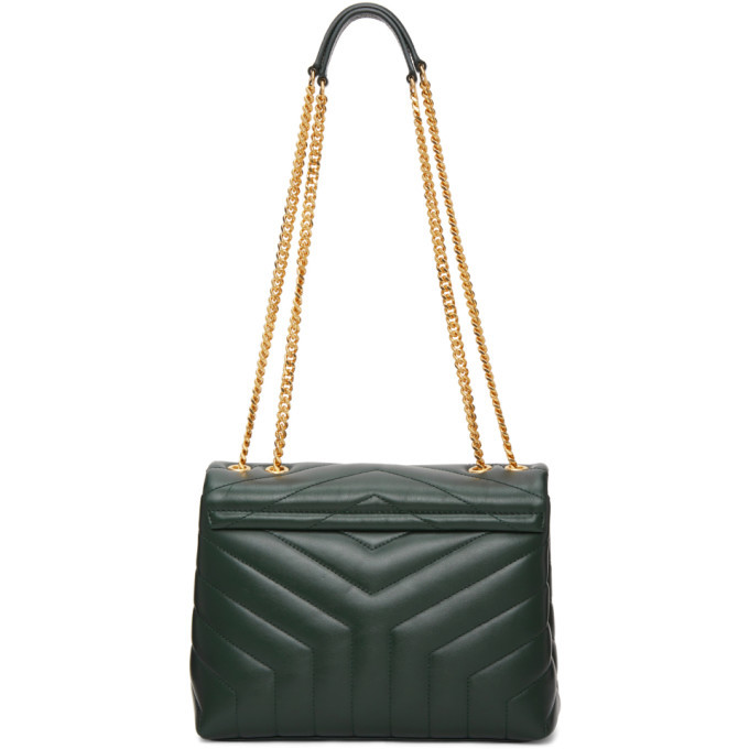 【関税・送料込】Saint Laurent LOULOU SMALL マトラッセ 緑 Saint Laurent Small Loulou Matelassé Shoulder Bag | Harrods US