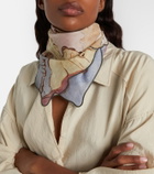 Lemaire Printed cotton scarf