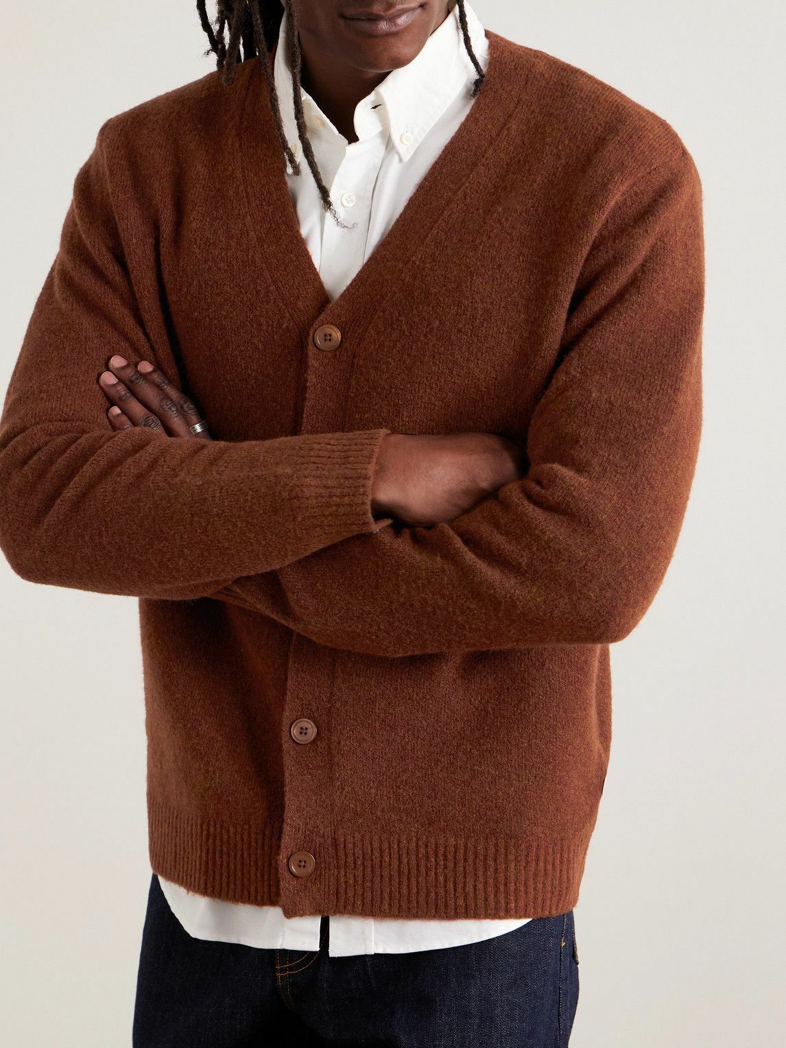 NN07 - John 6683 Wool-Blend Cardigan - Brown NN07