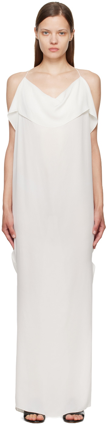 KHAITE White 'The Dandora' Maxi Dress Khaite KHAITE White 'The Dandora' Maxi Dress Khaite