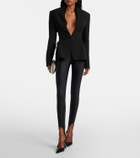 Mugler Paneled stirrup leggings