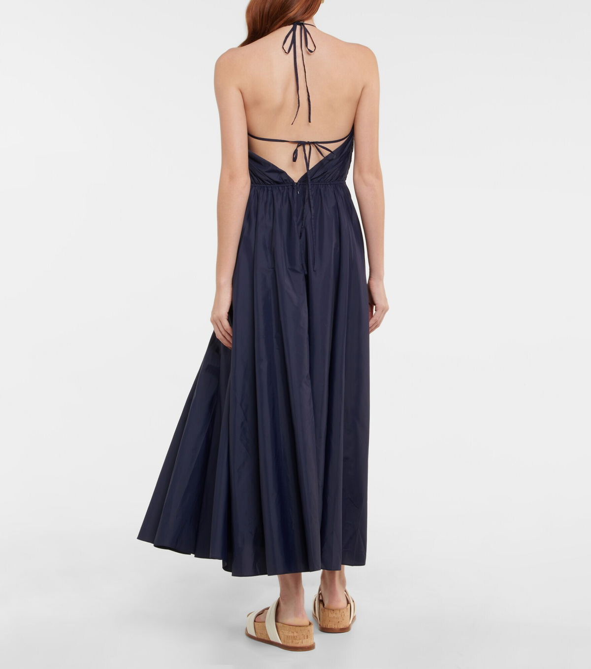 Staud - Danielle halterneck cutout midi dress Staud