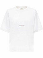 SAINT LAURENT - Loose Logo Print Cotton Jersey T-shirt