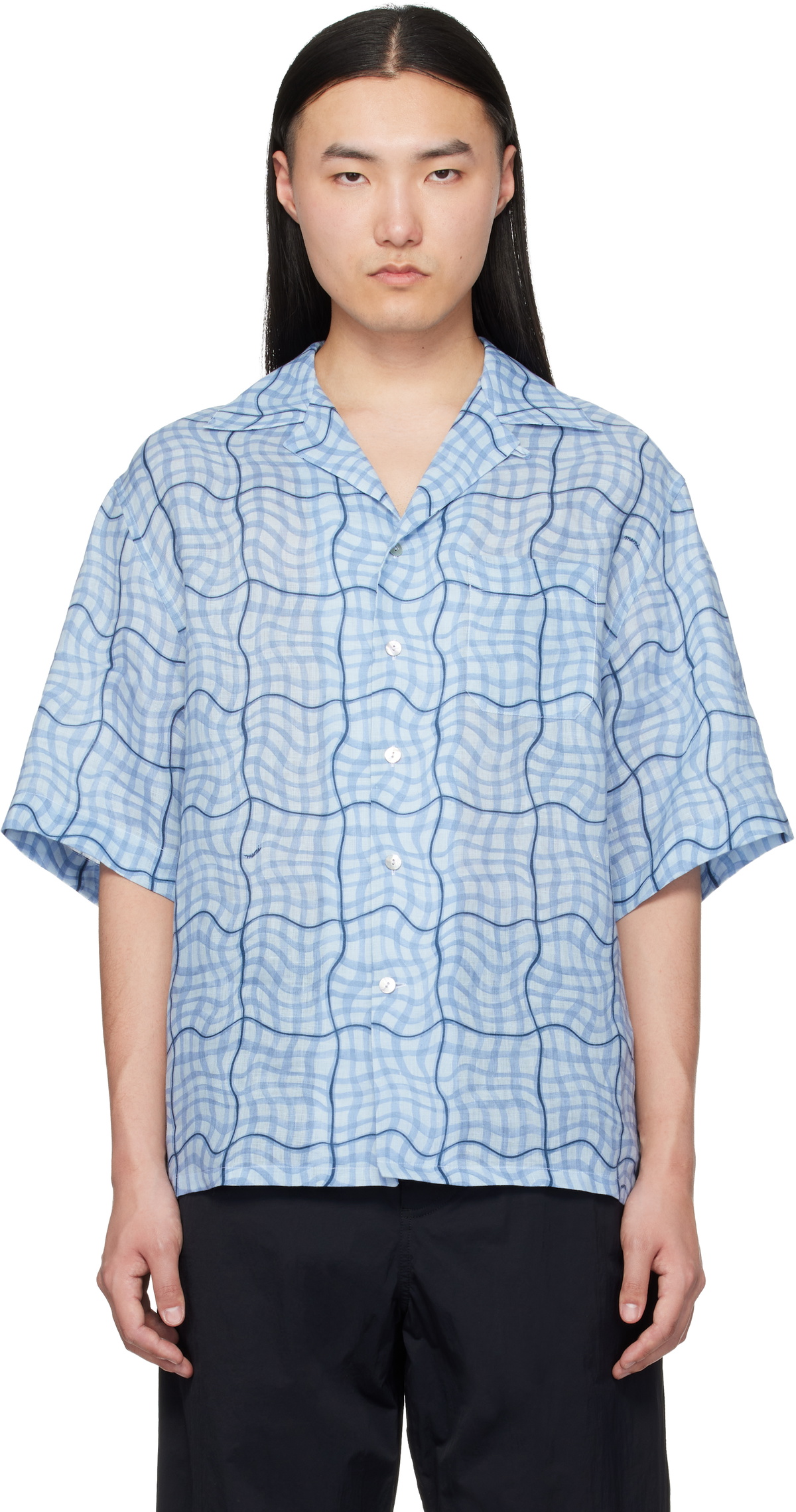 Marni Blue Checked Shirt