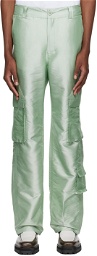 Mr. Saturday Green Button Cargo Pants