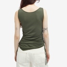 SIR. Women's Yoland Ruched Tank Top in Khaki