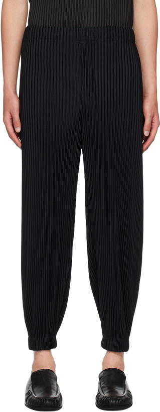 Photo: HOMME PLISSÉ ISSEY MIYAKE Black Monthly Color June Trousers