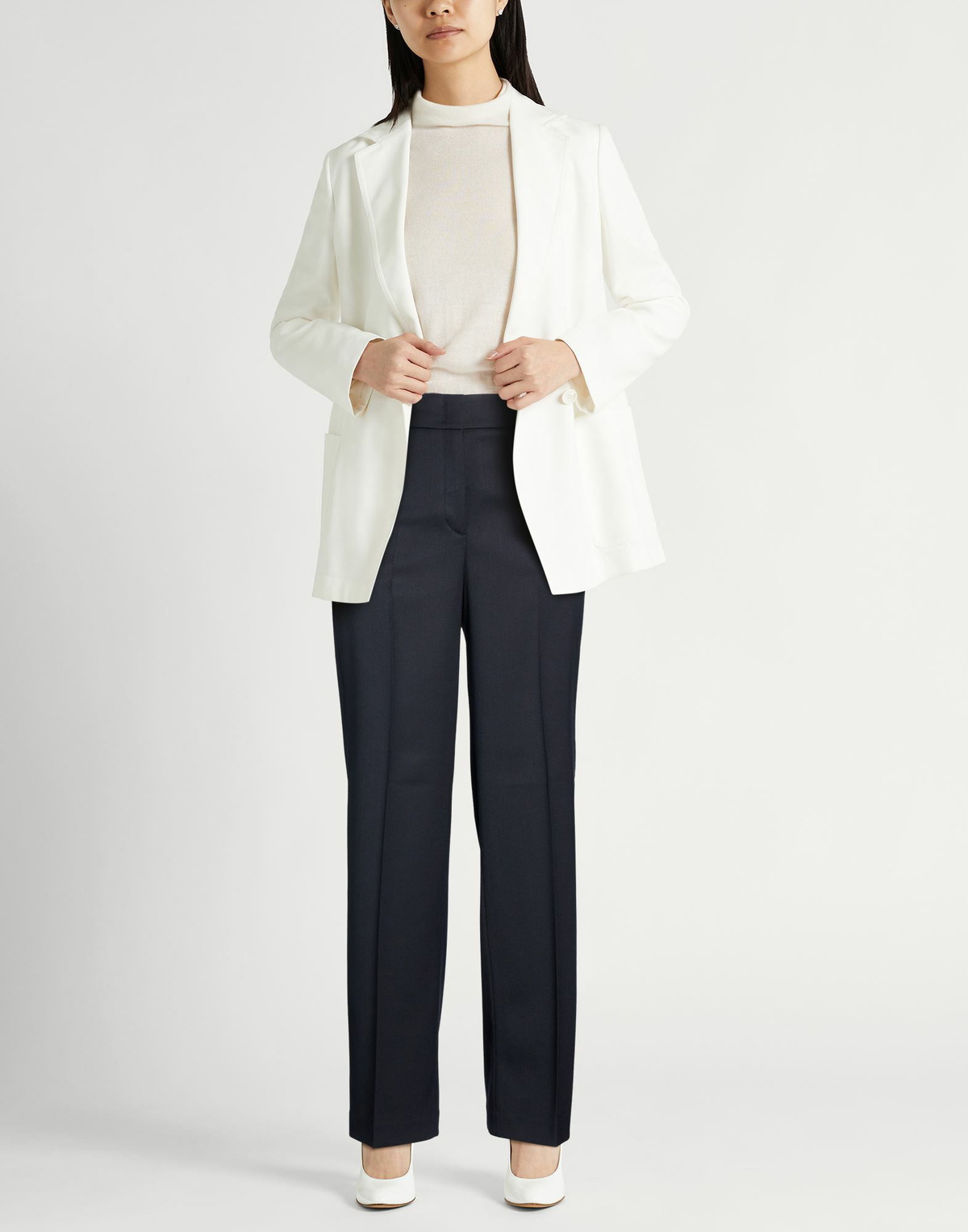 Peserico Womens Pants Midnight in Blue