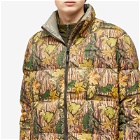 Gramicci Men's Down Puffer Jacket in Leaf Camo