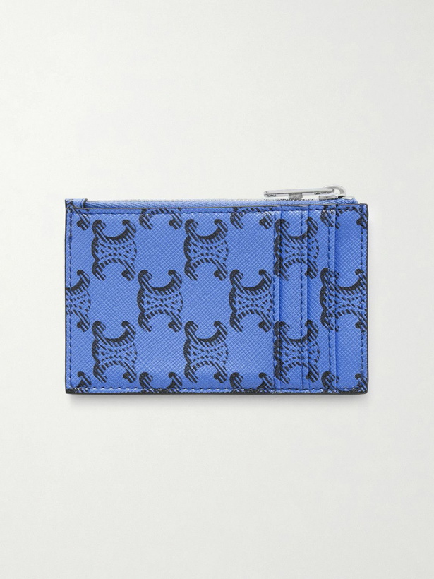 Photo: CELINE - Monogrammed Coated-Canvas and Leather Cardholder