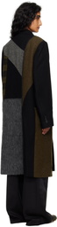 Andersson Bell Multicolor Patchwork Wool Coat