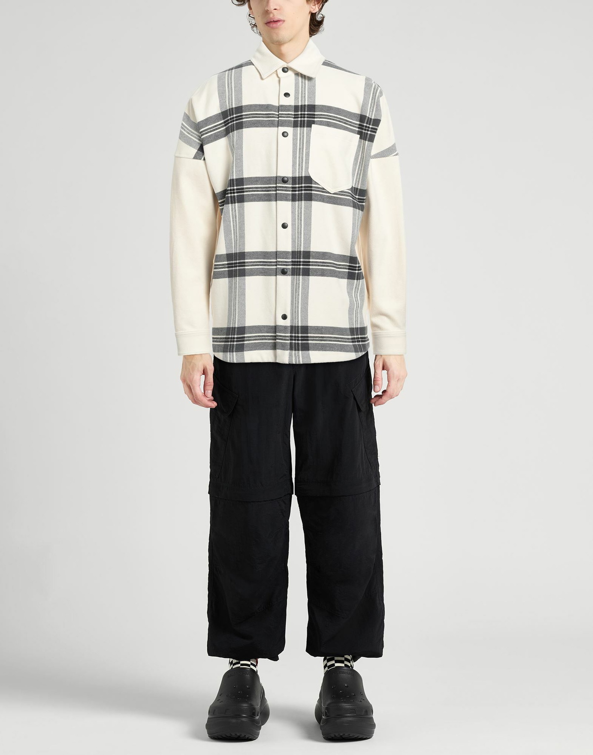 Palm Angels Mens Jacket in Off white