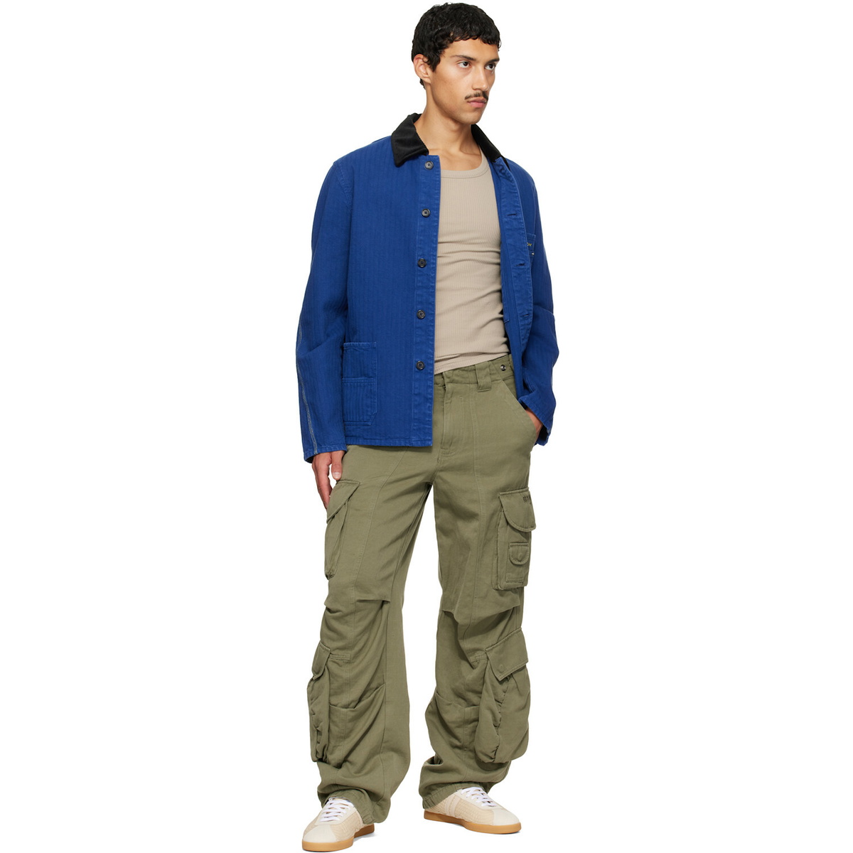 Lanvin Beige Glen 2.0 Nylon Sneakers