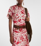 Isabel Marant Hervane floral jacquard top