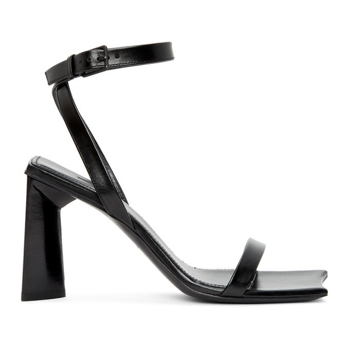 Balenciaga Black Square Heeled Sandals Balenciaga