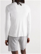 Schiesser - Slim-Fit Cotton-Jersey Pyjama T-Shirt - White