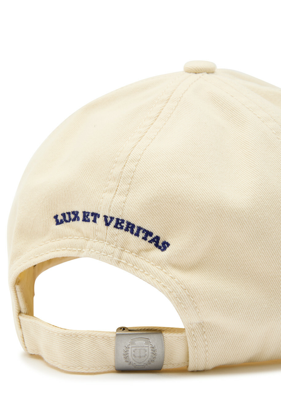 Gant Yale Embroidered Cotton-twill cap - Cream - One Size