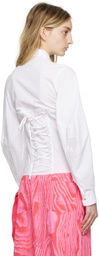 Marques Almeida White Corset Shirt