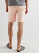 Officine Générale - Julian Straight-Leg Belted Lyocell, Linen and Cotton-Blend Bermuda Shorts - Pink