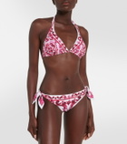 Dolce&Gabbana Majolica triangle bikini