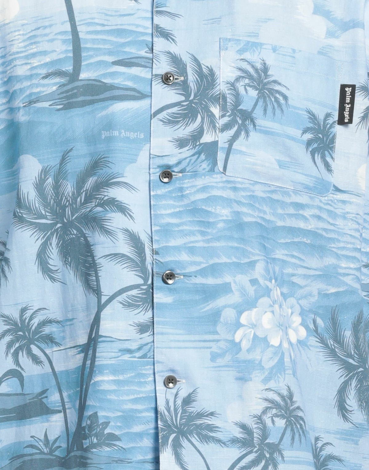 Palm Angels Mens Shirt Light in Blue