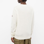 Moncler Men's Cashmere Mix Crew Knit in White