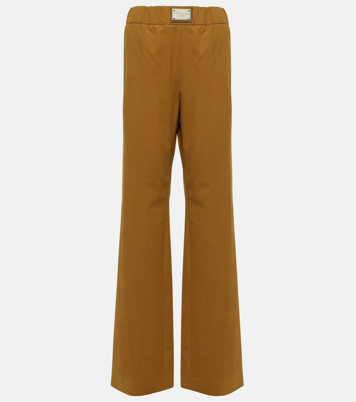 Dolce & Gabbana Black Cashmere Wide Leg Women Trouser Pants