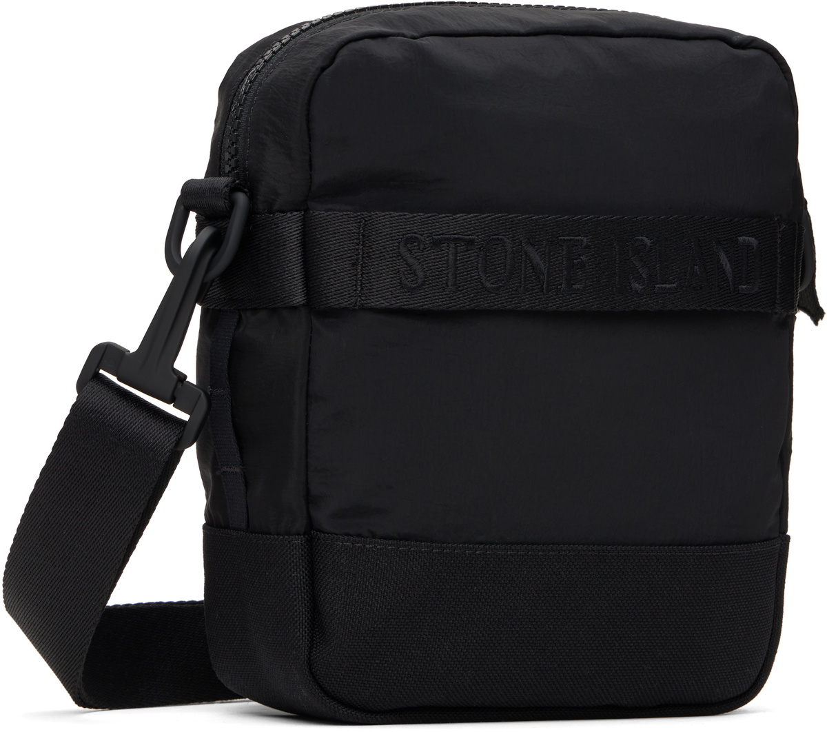 ★Stone ★ブラック ECONYL Nylon l バッグ Stone Island Econyl Nylon Metal Crossbody Bag Black – LESS 17