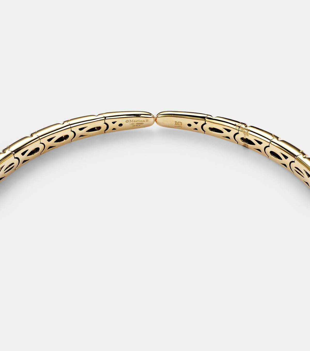 Marina B Onda 18kt gold choker with diamonds