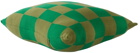 Curio Practice SSENSE Exclusive Green & Khaki Merino Wool Pillow