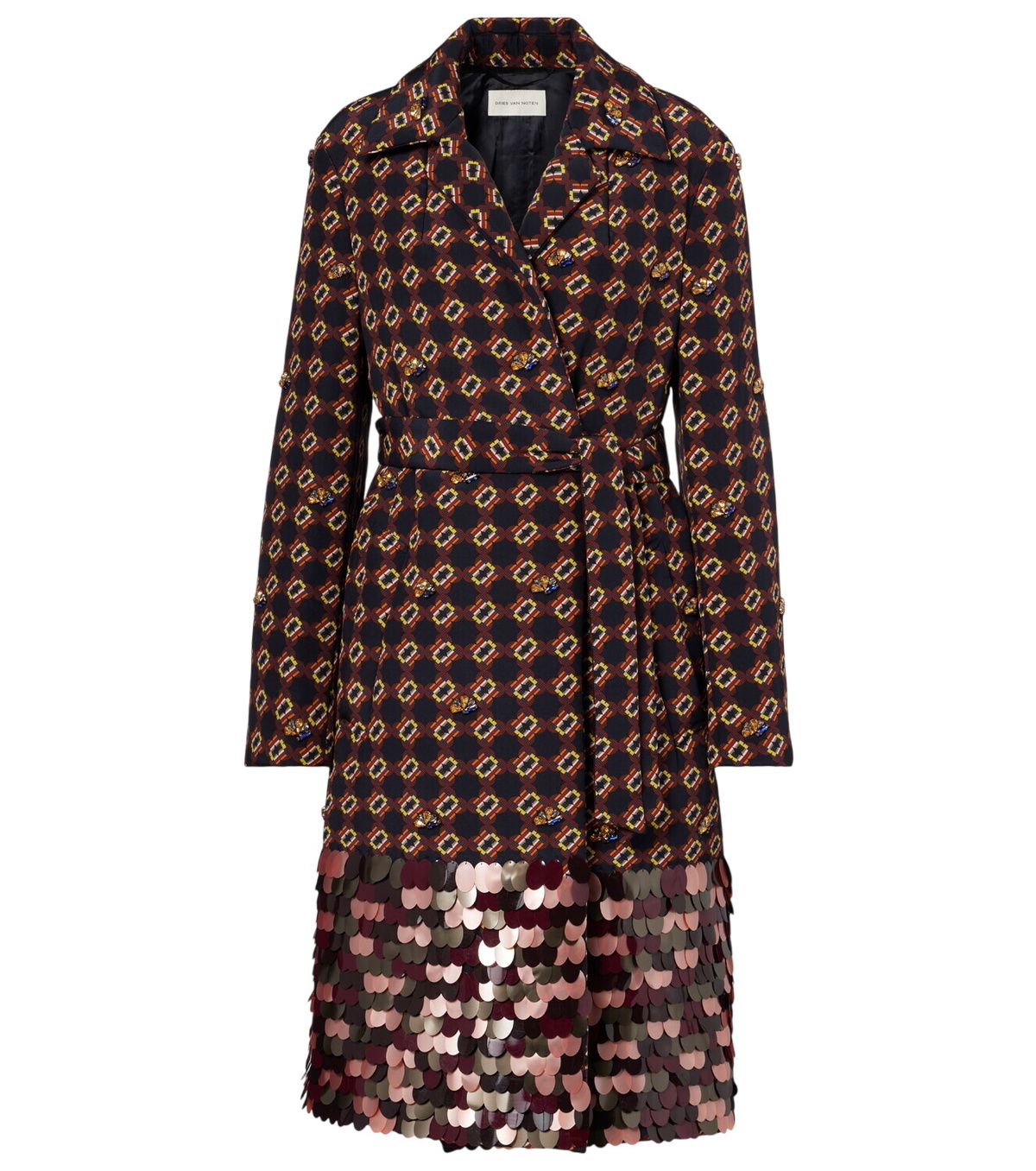 Dries Van Noten - Striped silk ikat blazer Dries Van Noten