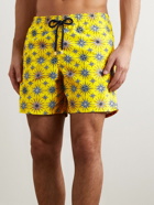 Vilebrequin - Moorea Straight-Leg Mid-Length Printed Recycled Swim Shorts - Yellow