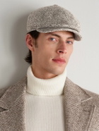Brunello Cucinelli - Herringbone Knitted Flat Cap - Neutrals