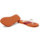 Orlebar Brown - Haston Colour-Block Rubber Flip Flops - Orange