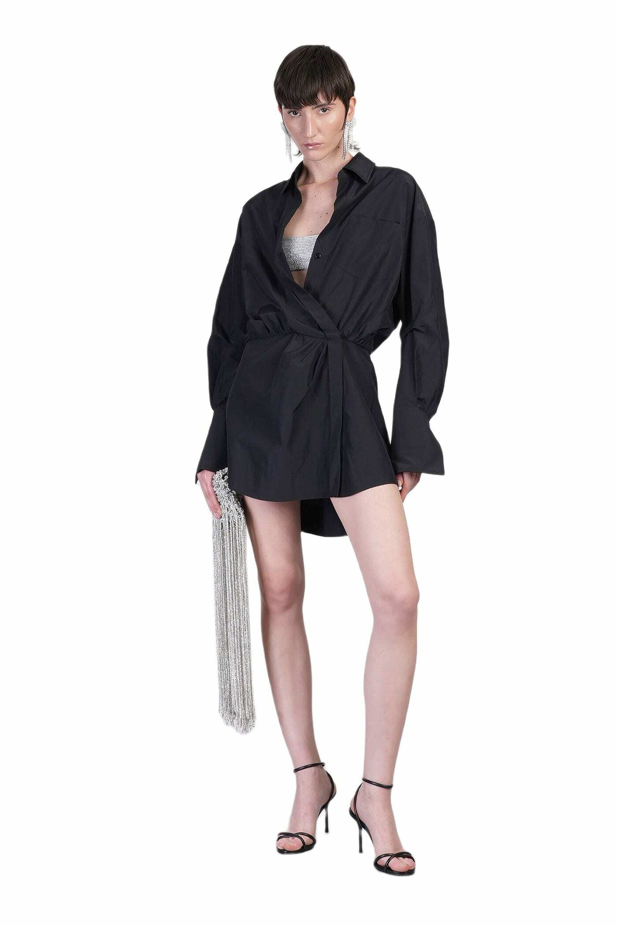 The Andamane Whitelotus Mini In Black Cotton