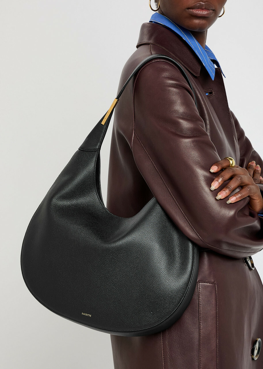 Savette Florence Leather Hobo bag - Black - One Size