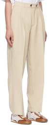 Manors Golf Beige Polyester Trousers