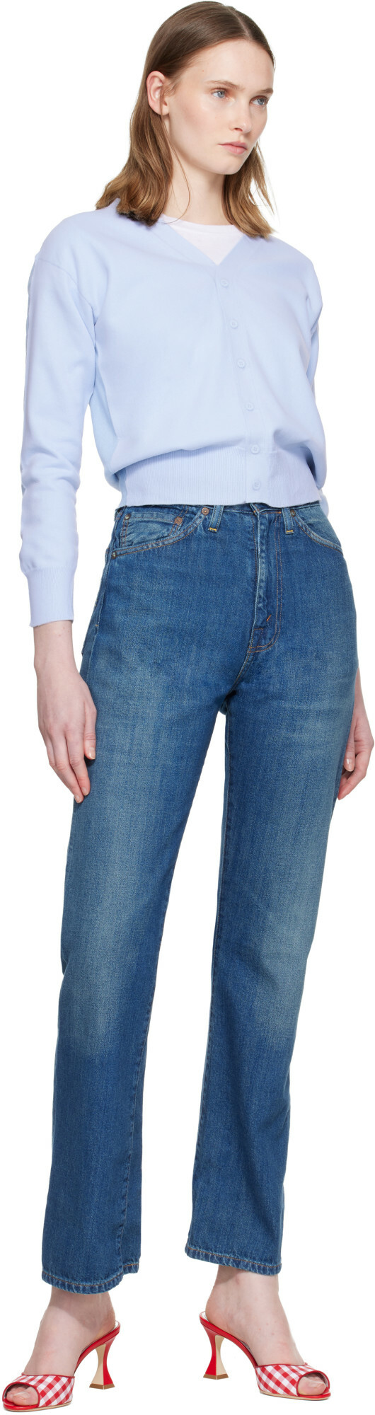 Levi's Blue 1950's 701 Jeans