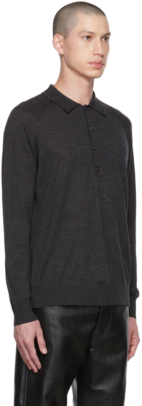 Nanushka Gray Plato Polo