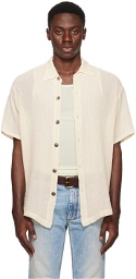 Greg Lauren Off-White Boxy Shirt