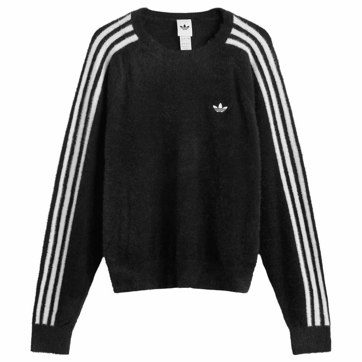 Adidas Women's Adicolor Holiday Knit Sweatshirt in Black