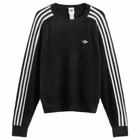 Adidas Women's Adicolor Holiday Knit Sweatshirt in Black