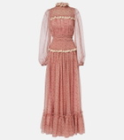 Dolce&Gabbana Floral silk and cotton chiffon gown