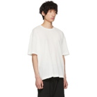 Issey Miyake Men White Crepe Tuck Jersey T-Shirt