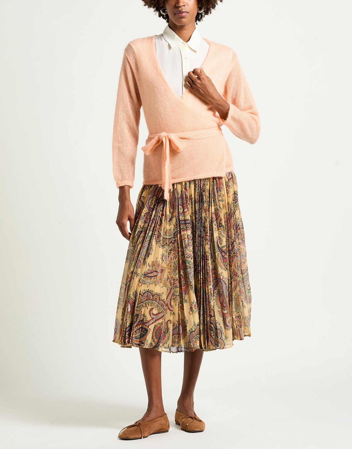 Crossley Womens Wrap cardigans Apricot