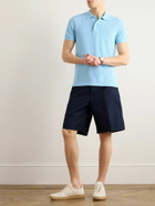 TOM FORD - Slim-Fit Garment-Dyed Cotton-Piqué Polo Shirt - Blue