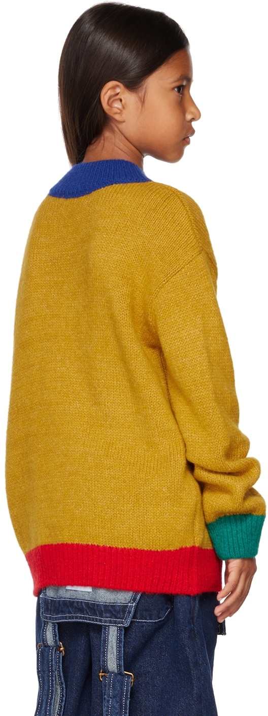 Bobo Choses Kids Yellow Colorblock Sweater Bobo Choses