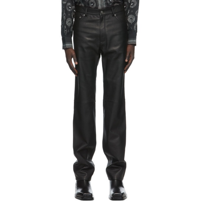 Photo: Givenchy Black Leather Trousers